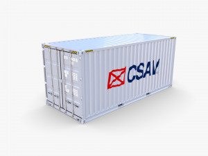 20ft shipping container csav v1 3D Model