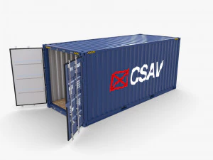 20피트 배송 컨테이너 csav v2 3D 모델