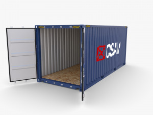 20ft shipping container csav v2 Model 3D