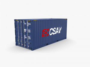 20ft shipping container csav v2 Model 3D