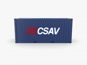 20ft shipping container csav v2 Model 3D