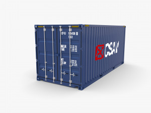 20ft shipping container csav v2 Model 3D