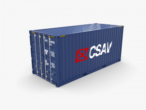 20ft shipping container csav v2 Model 3D
