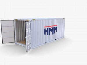 20ft shipping container hmm v1 3D Модель
