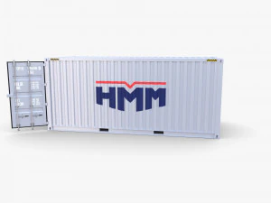 20ft shipping container hmm v1 3D Model