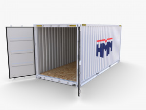 20ft shipping container hmm v1 3D Модель