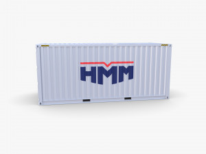 20ft shipping container hmm v1 3D Модель