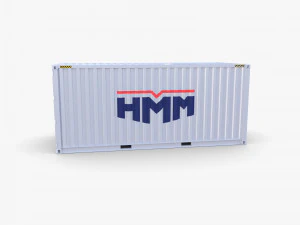 20ft shipping container hmm v1 3D Model