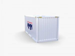 20ft shipping container hmm v1 3D Model