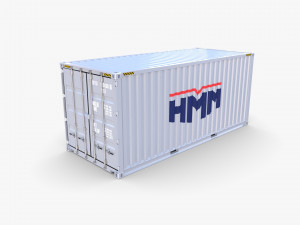 20ft shipping container hmm v1 3D Модель