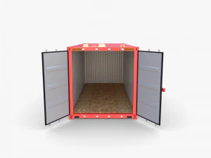 20ft shipping container hmm v2 3D Model