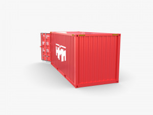 20ft shipping container hmm v2 3D Model