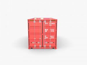 20ft shipping container hmm v2 3D Model