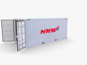 20ft shipping container hmm v3 3D 模型