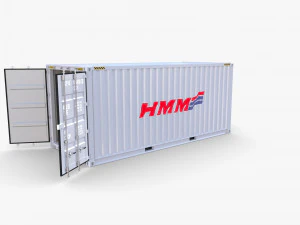 20ft shipping container hmm v3 3D Model