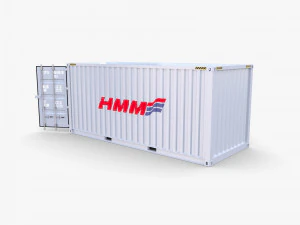 20ft shipping container hmm v3 3D Model
