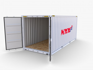 20ft shipping container hmm v3 3D 模型