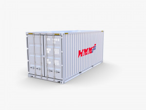 20ft shipping container hmm v3 3D 模型