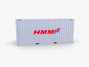 20ft shipping container hmm v3 3D Model
