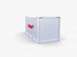 20ft shipping container hmm v3 3D 模型