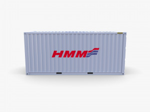 20ft shipping container hmm v3 3D 模型