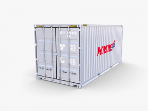 20ft shipping container hmm v3 3D 模型