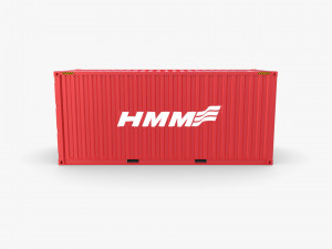 20ft shipping container hmm v4 3D Model