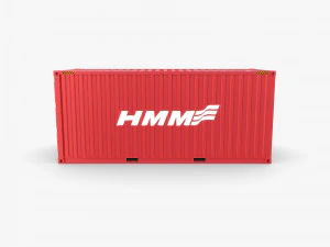 20ft shipping container hmm v4 3D Model