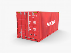 20ft shipping container hmm v4 3D Model