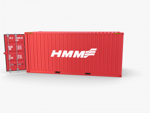 20ft shipping container hmm v4 3D Model