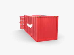 20ft shipping container hmm v4 3D Model