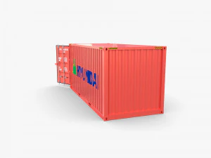 20ft shipping container hyundai 3D Model