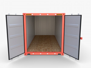 20ft shipping container hyundai 3D 模型