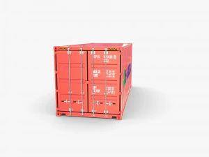 20ft shipping container hyundai 3D Model