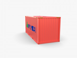 20ft shipping container hyundai 3D 模型