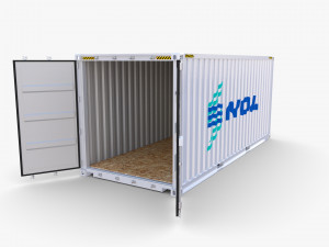 20ft shipping container nol Modelo 3D