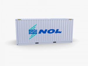 20ft shipping container nol 3D Model