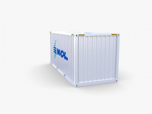 20ft shipping container nol Modelo 3D