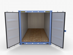 20ft shipping container nyk logistics v1 3D मॉडल