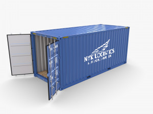 20ft shipping container nyk logistics v1 3D मॉडल