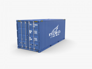 20ft shipping container nyk logistics v1 3D मॉडल
