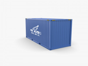 20ft shipping container nyk logistics v1 3D मॉडल