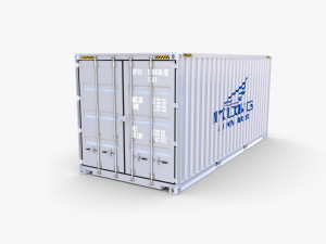20ft shipping container nyk logistics v2 Modelo 3D