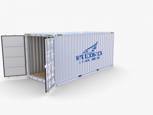 20ft shipping container nyk logistics v2 Modelo 3D