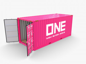 20ft shipping container one Modello 3D