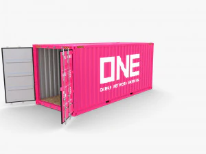 20ft shipping container one 3D Model