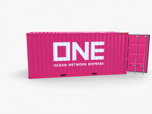 20ft shipping container one 3D Модель
