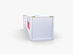 20ft shipping container oocl Modello 3D