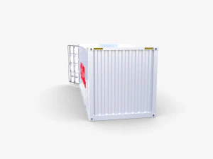 20ft shipping container oocl 3D Model