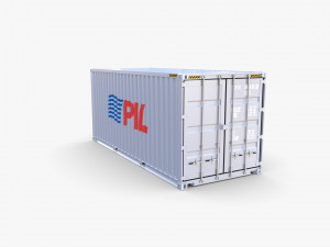 20ft shipping container pil Modelo 3D